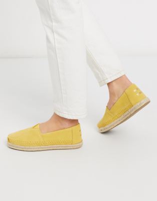 toms yellow espadrilles