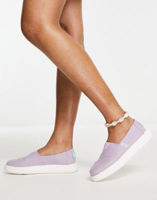 Toms alpargata mallow chunky trainers in lilac