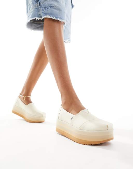 Toms on sale plateau espadrilles