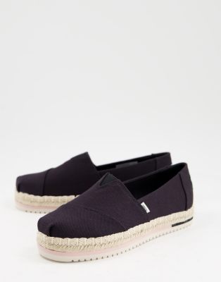 toms black platform