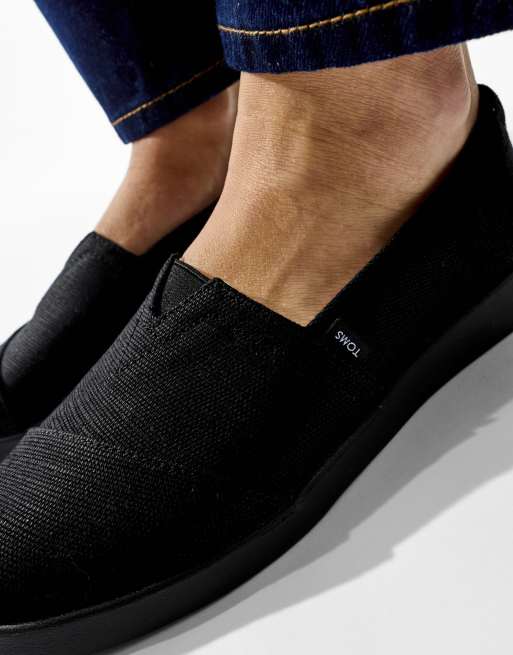 Toms Alpargata plus shoe in black, 3 of 3