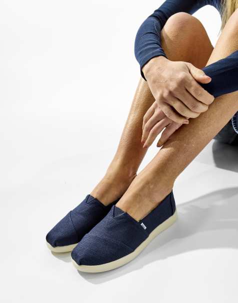 Toms Alpargata plus shoe in navy - view 1