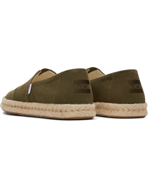 Toms Alpargata rope 2.0 shoe in olive, 3 of 4