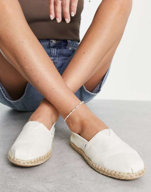 Toms alpargata rope espadrilles in natural ASOS
