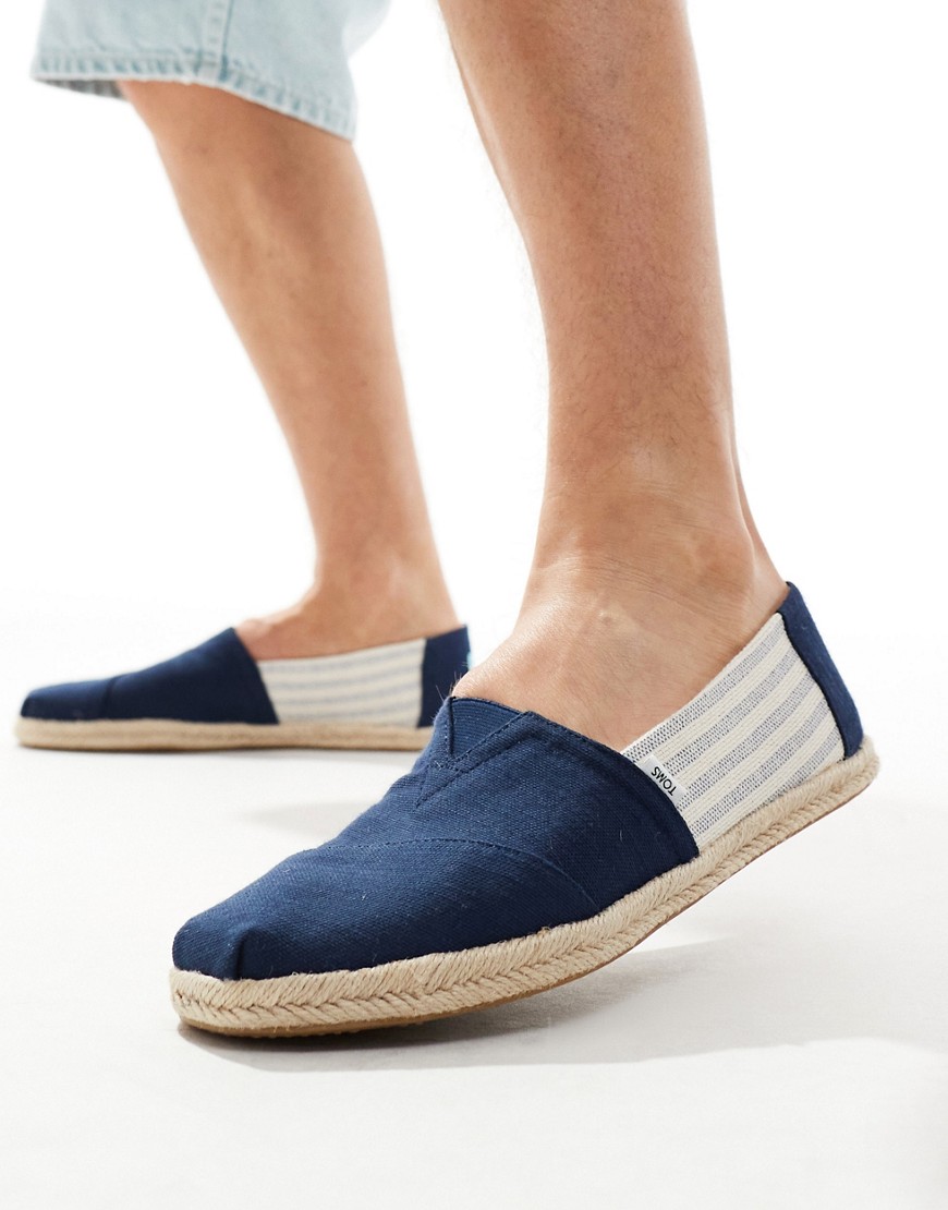 Toms Alpargata rope in navy