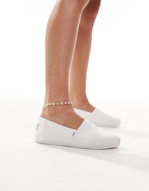 Toms Alpargata shoes in white, 3 of 4