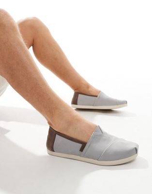 Toms Alpargata slip on shoe 3.0 in grey