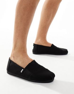 Toms Alpargata slip on shoe in black