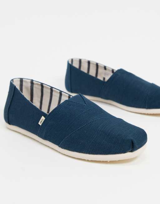 Toms Alpargata slip on sneakers in majolica blue 
