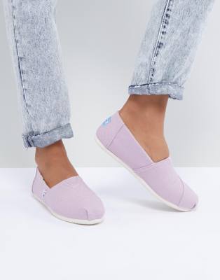 lilac canvas shoes