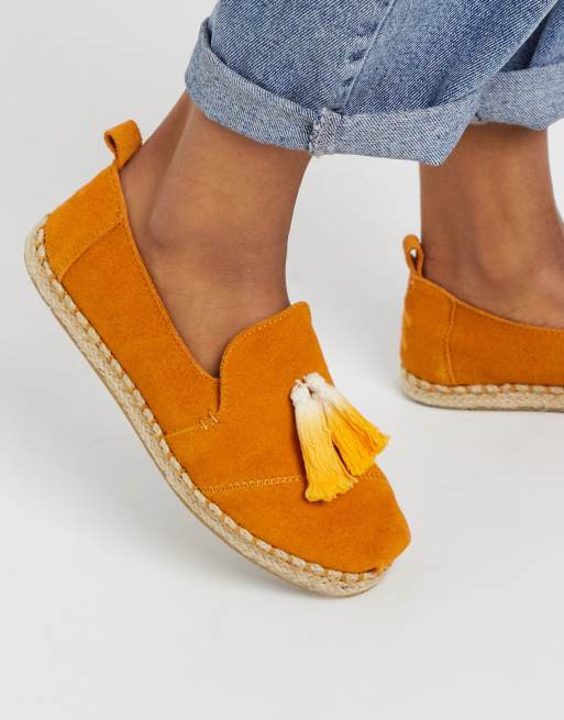 Mustard store yellow espadrilles