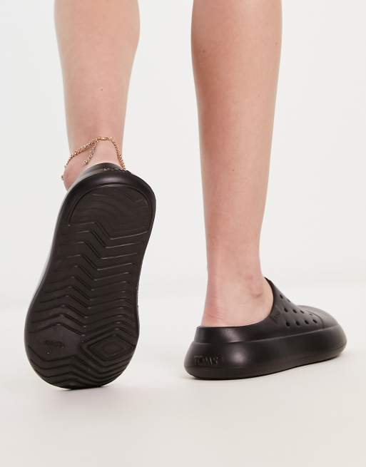 Toms Alpargata Voorgevormde muiltjes in zwart ASOS