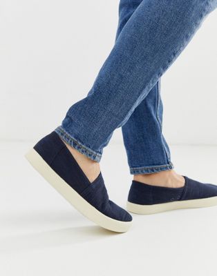 Toms avalon chambray slip on shoe in 