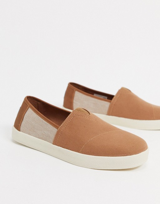 Toms avalon espadrilles in toffee