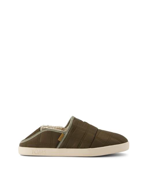 Toms Camden slippers in olive