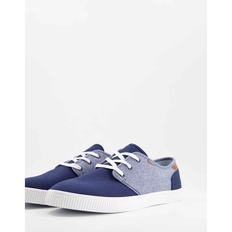 Scarpe, Stivali e Sneakers xbl9d Toms - Carlo - Scarpe di tela blu navy con dettagli a contrasto