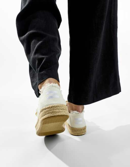 Toms Carolina lace up espadrille in white, 3 of 3