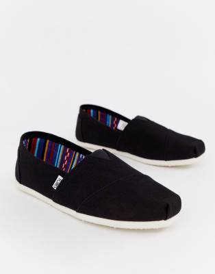 Toms classic espadrilles in black canvas