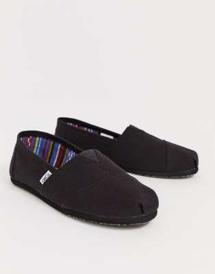 Toms classic espadrilles in double black