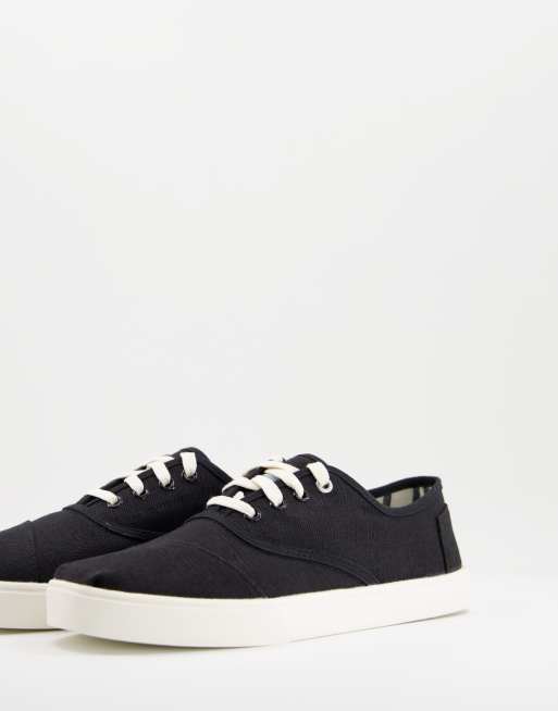 Toms cordones cupsole trainers in black | ASOS