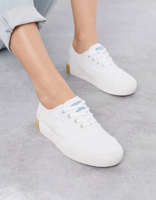 toms white cordones