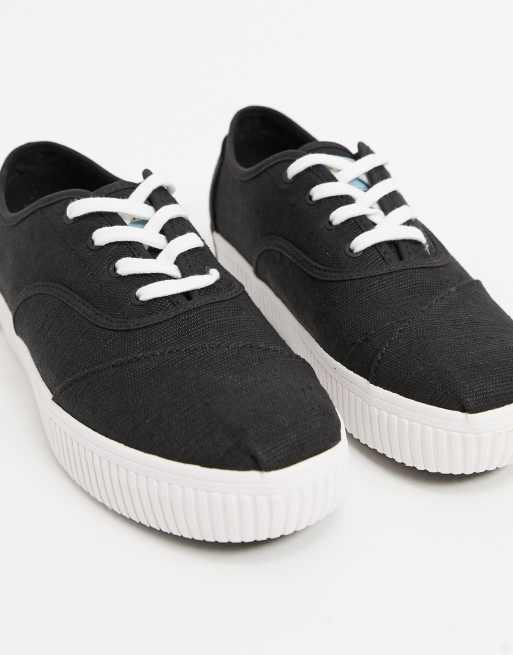 Toms cordones sale black