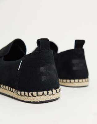 toms black alpargata