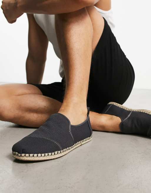 undskylde Barber Investere Toms deconstructed alpargata rope espadrilles in dark grey | ASOS