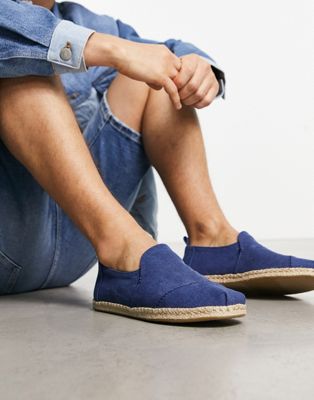 Toms deconstructed alpargata rope espadrilles in navy
