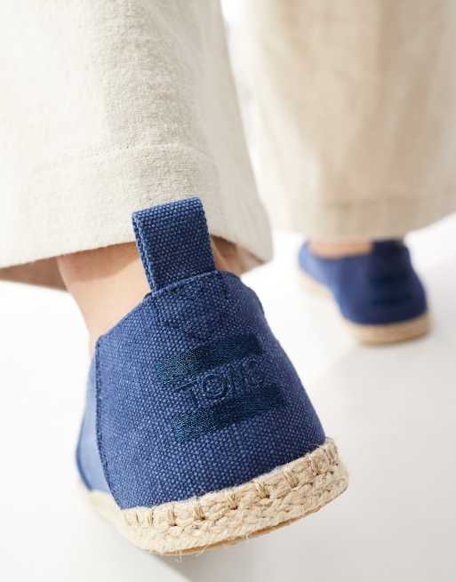 Toms deconstructed Alpargata rope espadrilles in navy ASOS