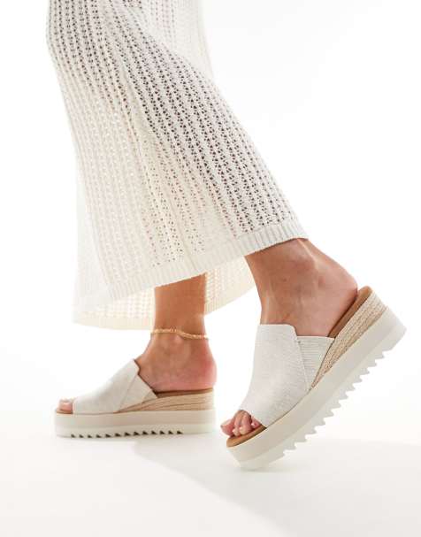 Toms Diana mule in natural - view 1