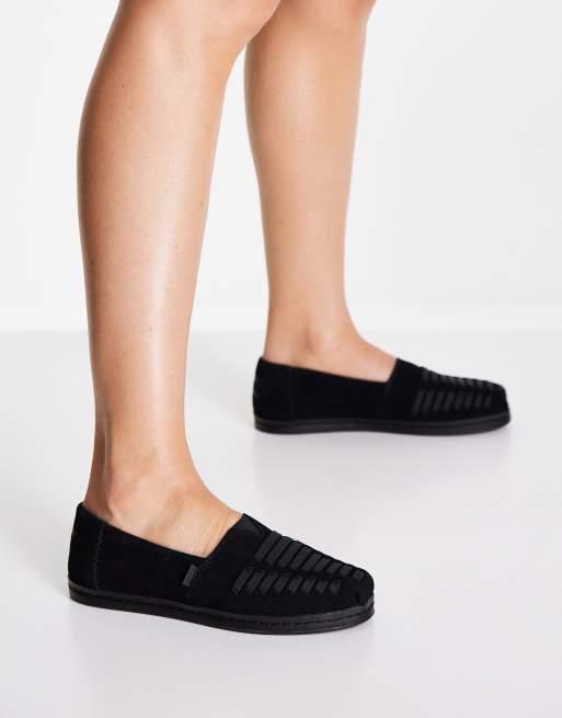 Toms store espadrilles black