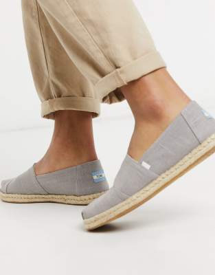 toms grey espadrilles