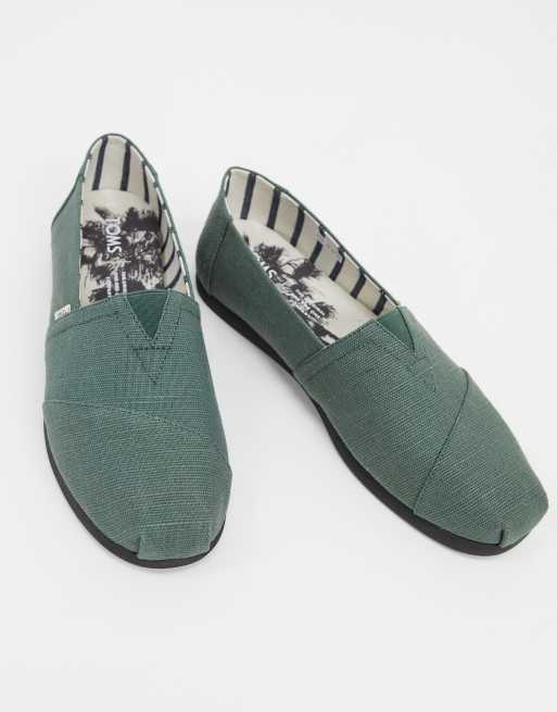 Toms shop khaki canvas