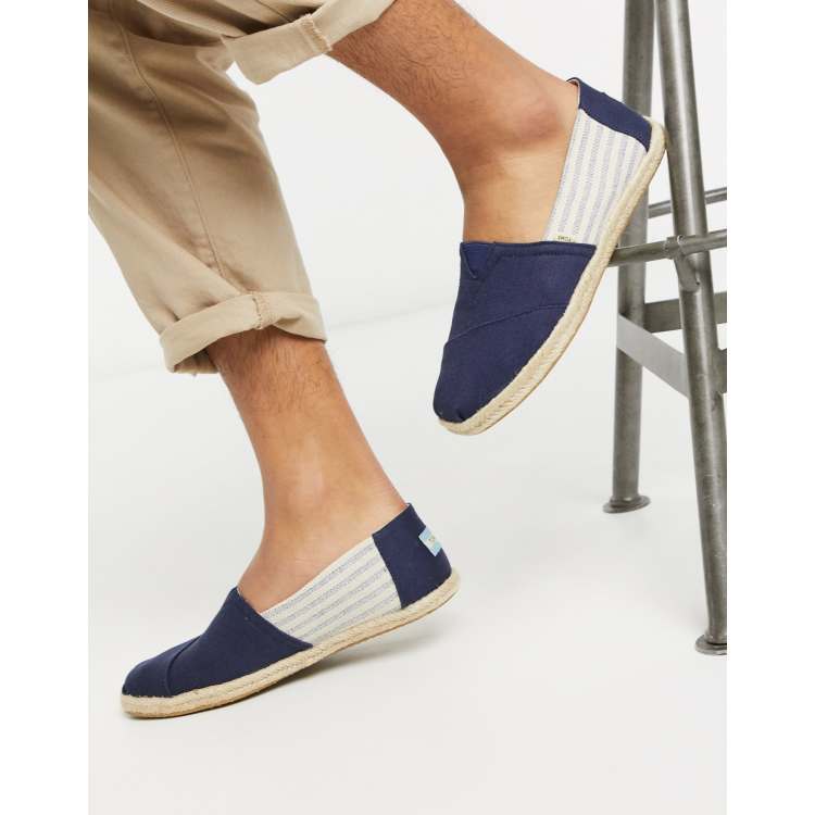 Toms navy stripe clearance