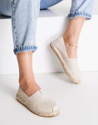 Toms esparto espadrilles in taupe