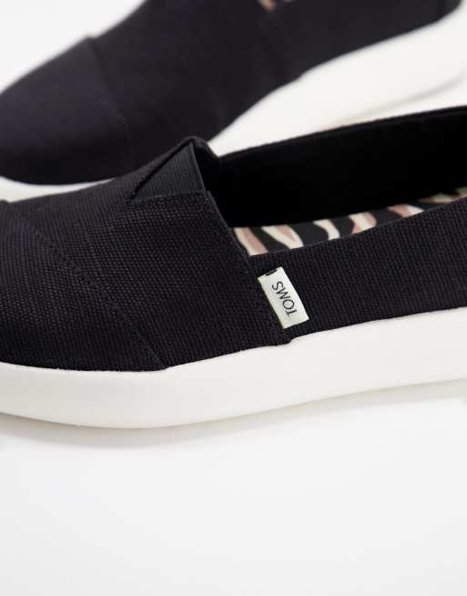 TOMS Exclusives Alpargata Mallow Platte schoenen in zwart