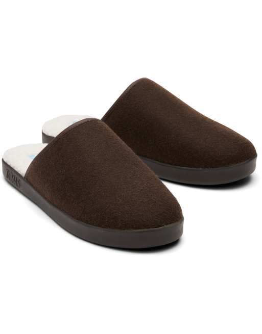 Toms Harbor mule slippers in brown