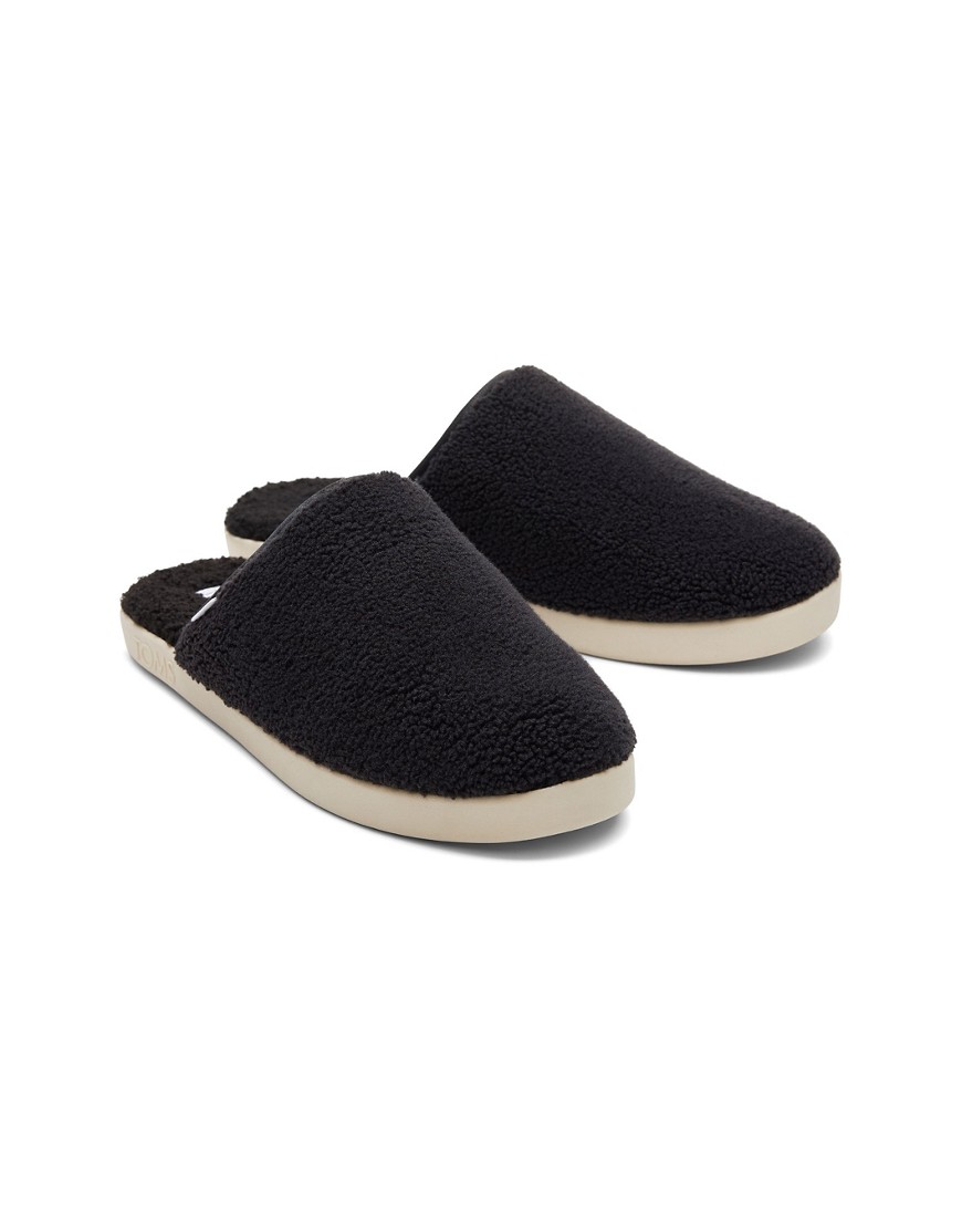 Toms harbour slipper shoe in black