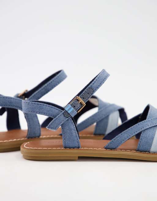 Toms store navy sandals