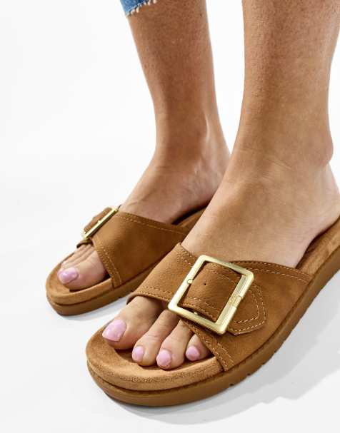 Toms Marin slide in brown - view 1