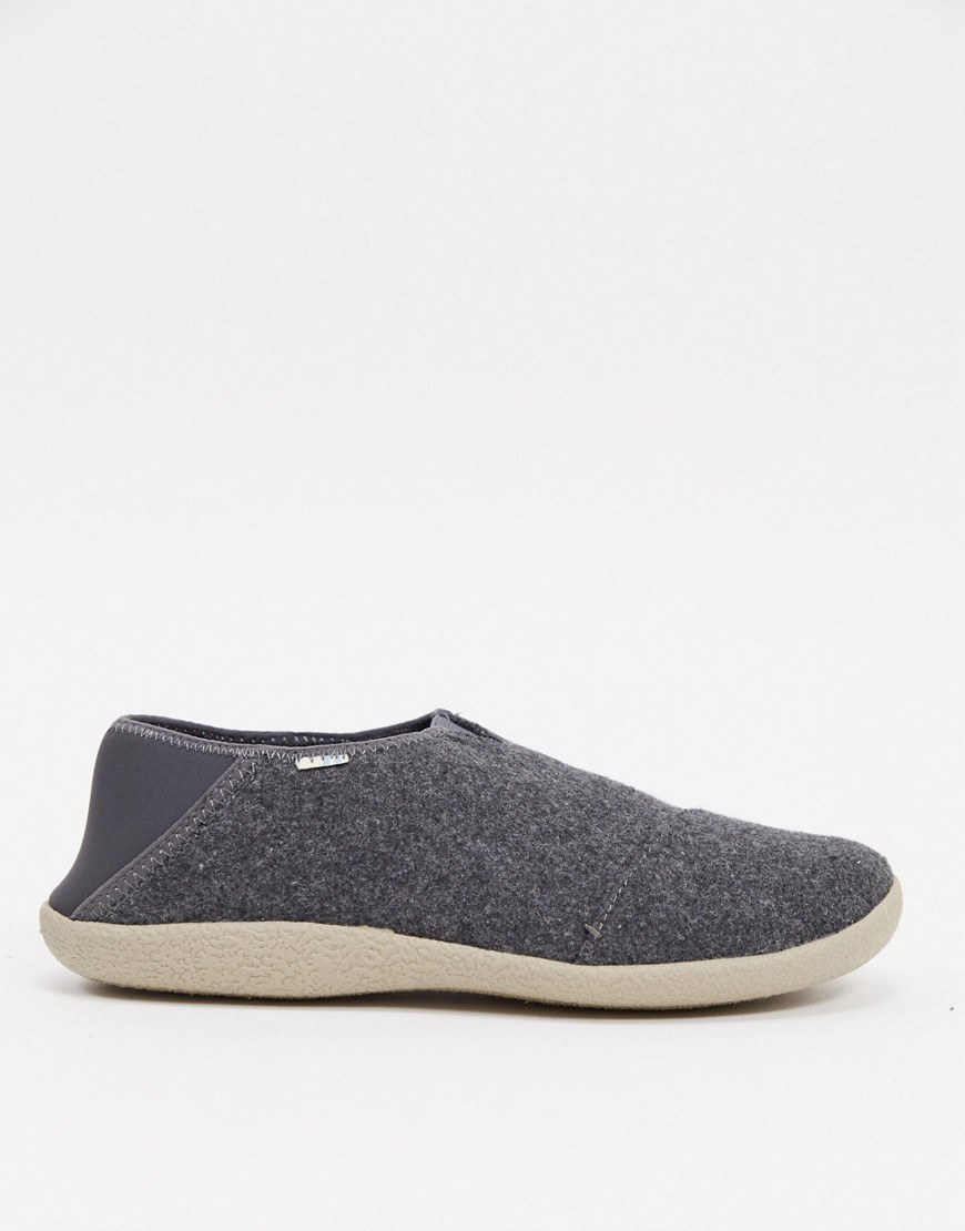 Toms mule slippers in blue check