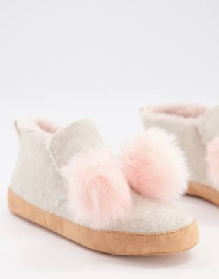 toms pom pom slippers