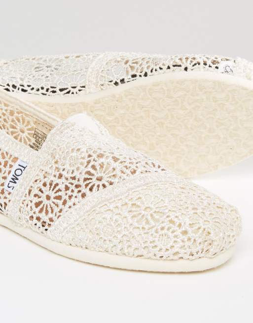 Toms moroccan hot sale crochet white