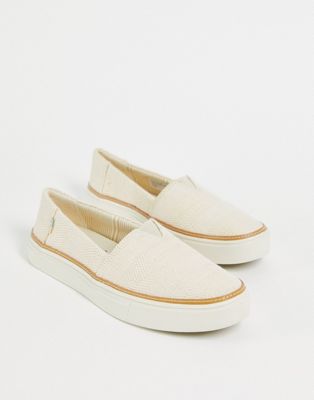 Toms parker shoes in natural - ASOS Price Checker