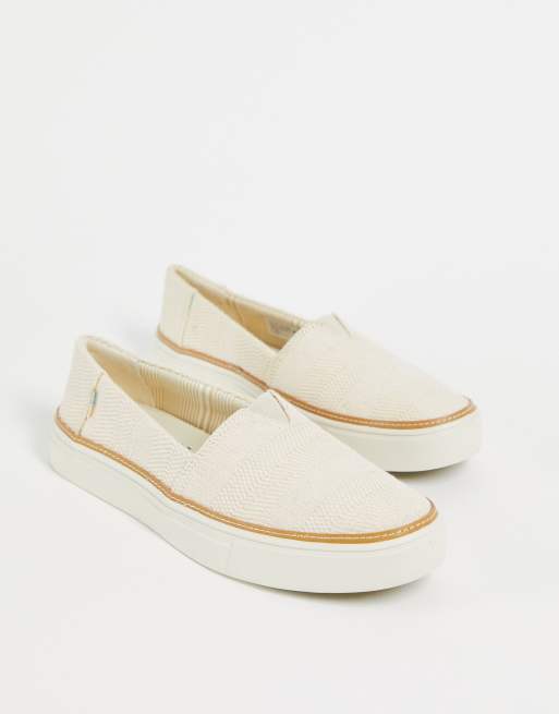 Toms parker shoes in natural | ASOS