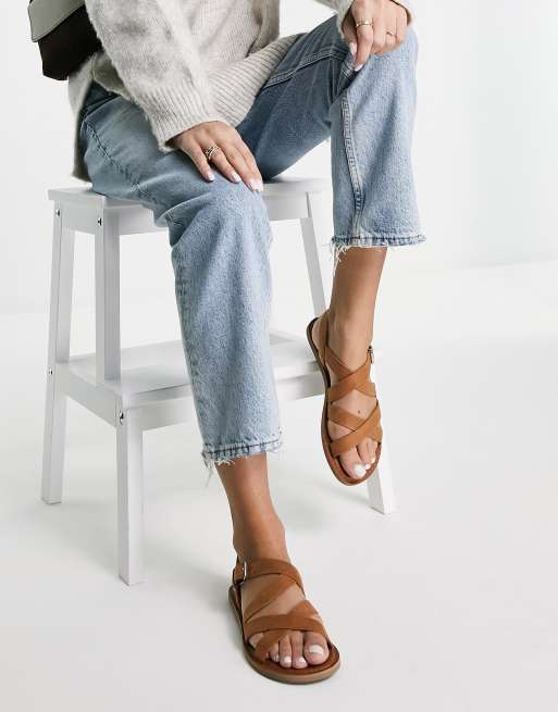 Toms Sicily Beige platta sandaler ASOS