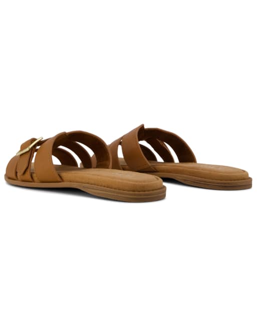 Toms Sol mule sandal in brown, 2 of 4