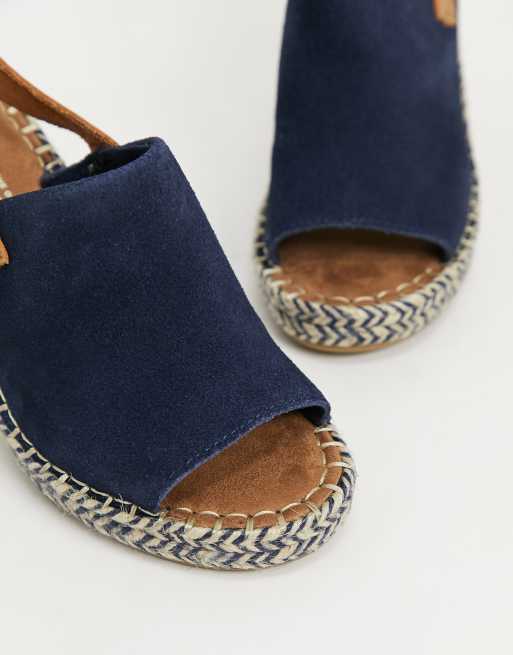 Toms - Tropez - Sandalen met sleehak in marineblauw, 3 van 4