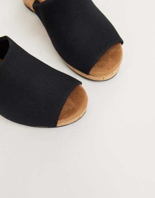 Toms hot sale black sandals